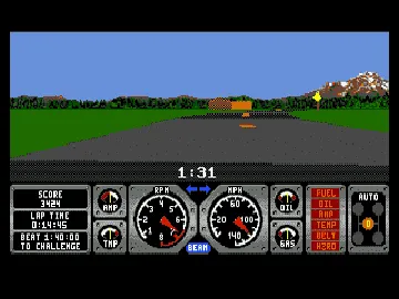 Hard Drivin' (World) screen shot game playing